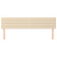sengegavle 180x5x78/88 cm stof cremefarvet