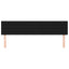 sengegavle 200x5x78/88 cm stof sort