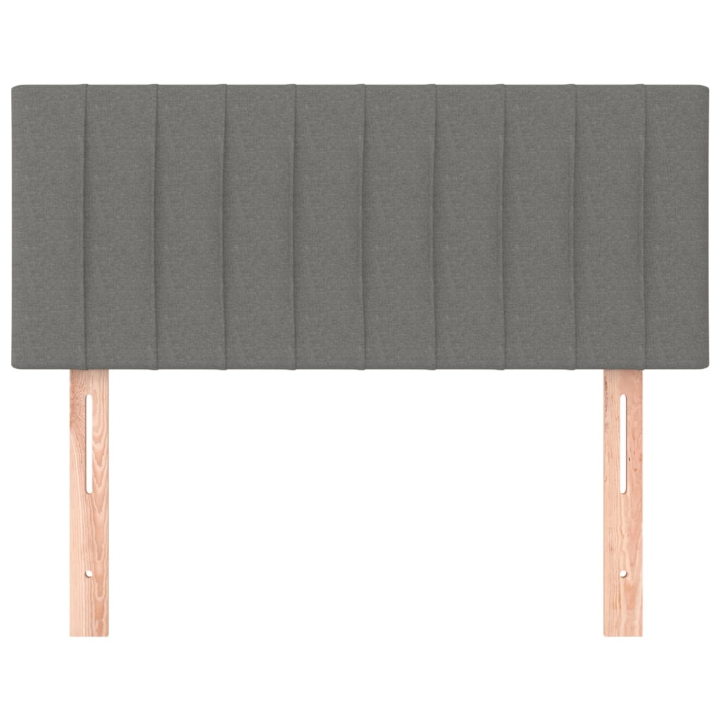 sengegavl 80x5x78/88 cm stof mørkegrå
