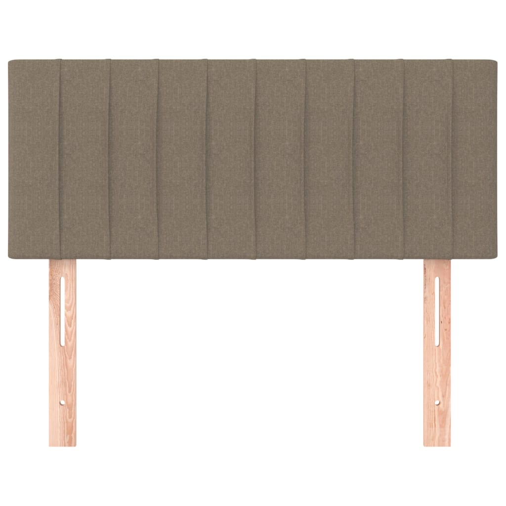 sengegavl 80x5x78/88 cm stof gråbrun