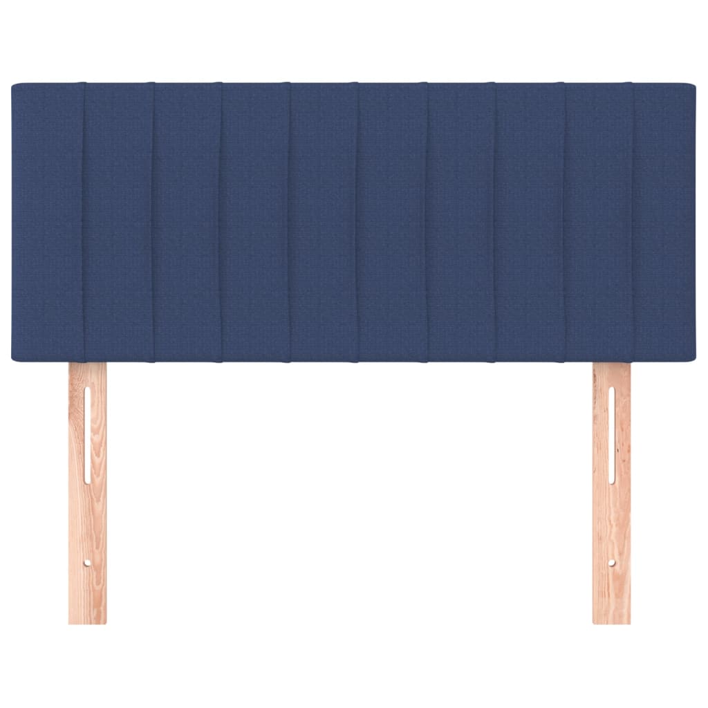 sengegavl 80x5x78/88 cm stof blå