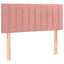 sengegavl 80x5x78/88 cm fløjl pink