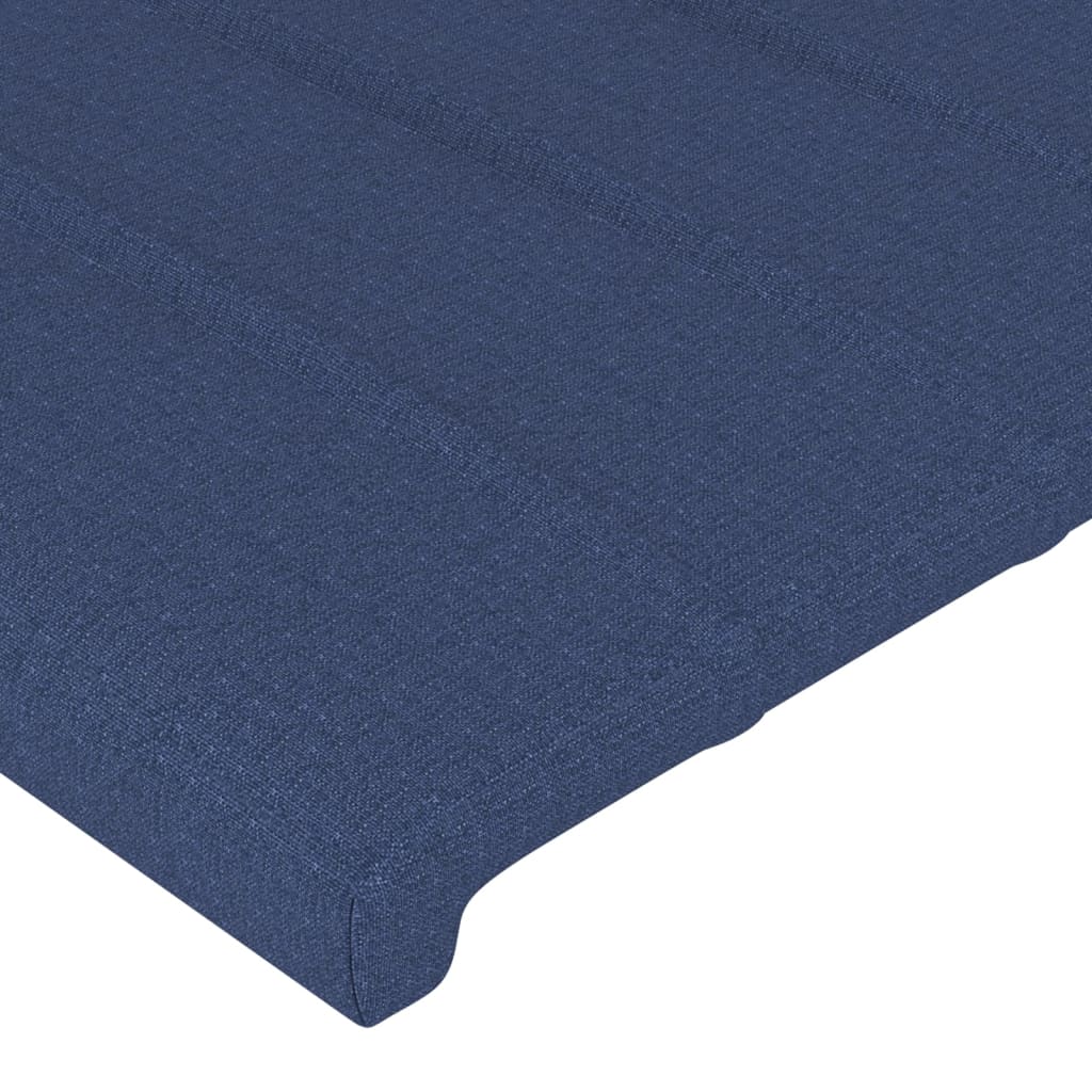 sengegavl 90x5x78/88 cm stof blå