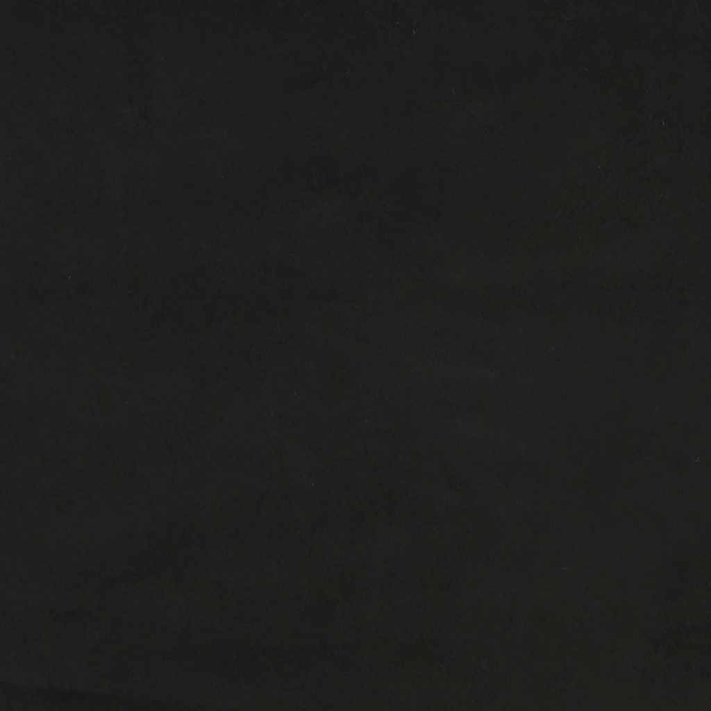sengegavl 90x5x78/88 cm fløjl sort