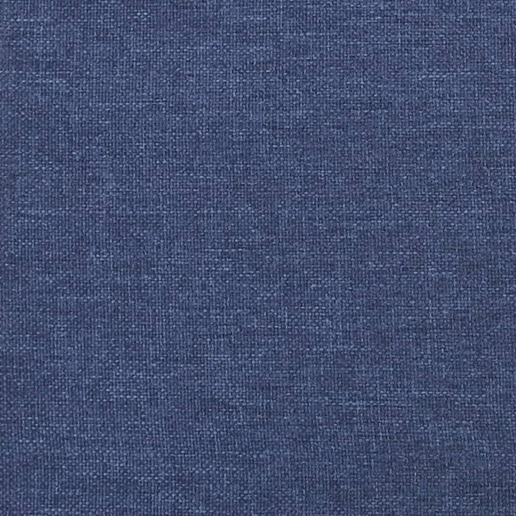 sengegavl 100x5x78/88 cm stof blå