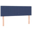 sengegavle 144x5x78/88 cm stof blå