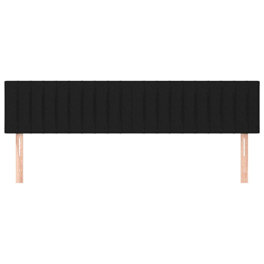 sengegavle 180x5x78/88 cm stof sort