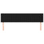 sengegavle 200x5x78/88 cm stof sort