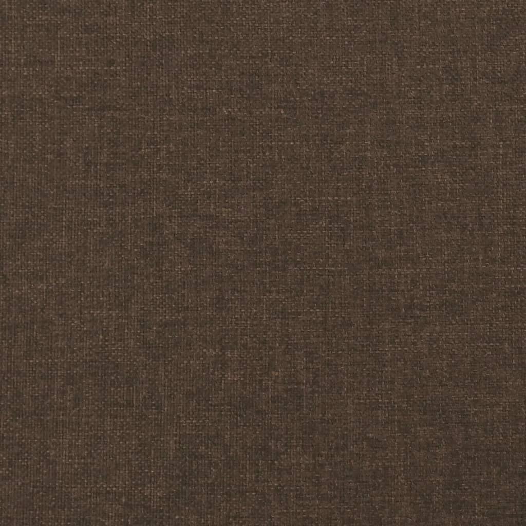 sengegavl 90x7x78/88 cm stof mørkebrun
