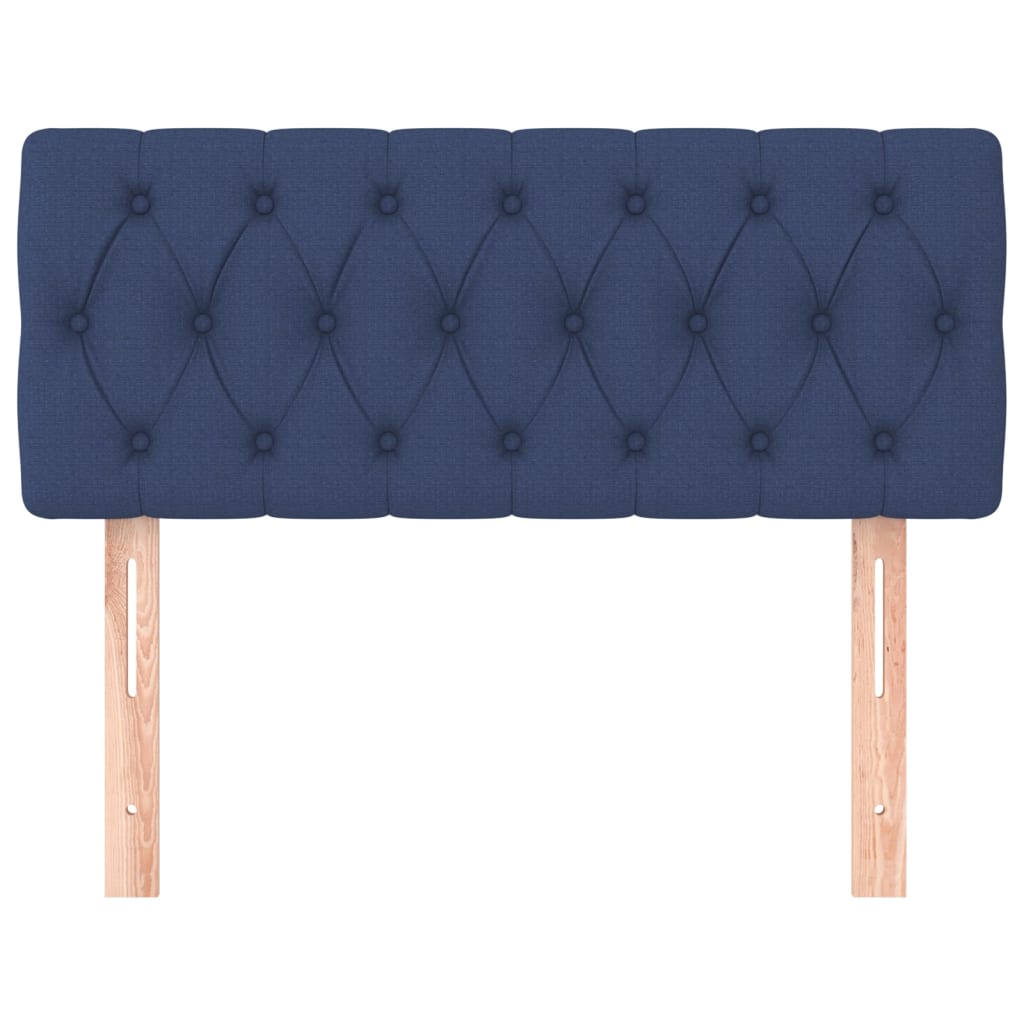sengegavl 90x7x78/88 cm stof blå