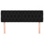 sengegavle 144x7x78/88 cm stof sort