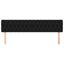 sengegavle 180x7x78/88 cm stof sort