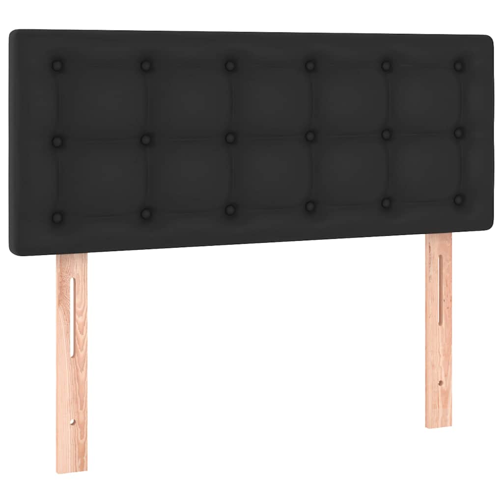 sengegavl 80x5x78/88 cm kunstlæder sort