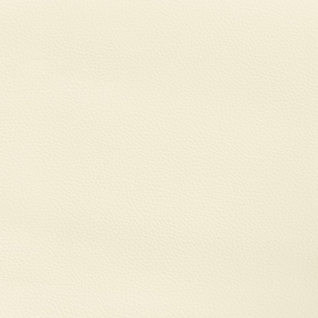 sengegavl 90x5x78/88 cm kunstlæder cremefarvet