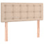 sengegavl 90x5x78/88 cm kunstlæder cappuccinofarvet