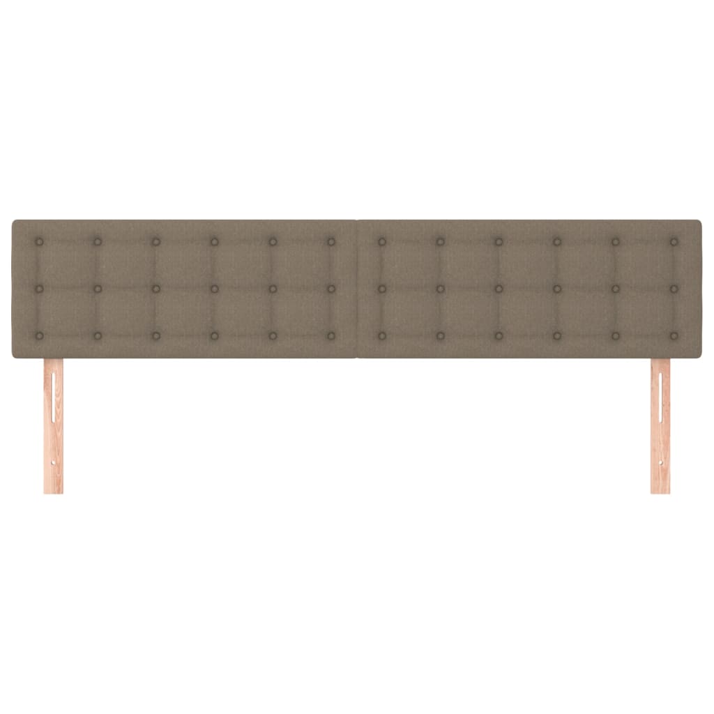sengegavle 160x5x78/88 cm stof gråbrun