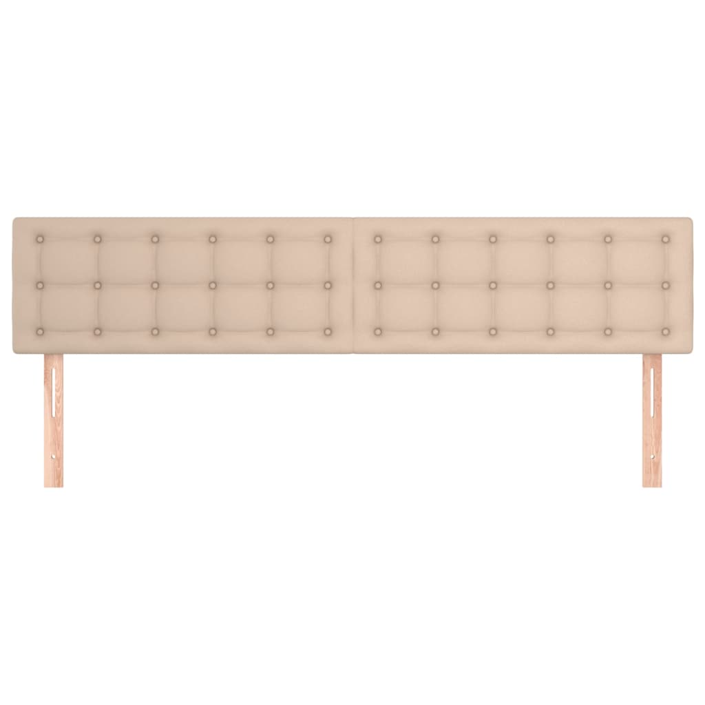 sengegavle 160x5x78/88 cm kunstlæder cappuccinofarvet