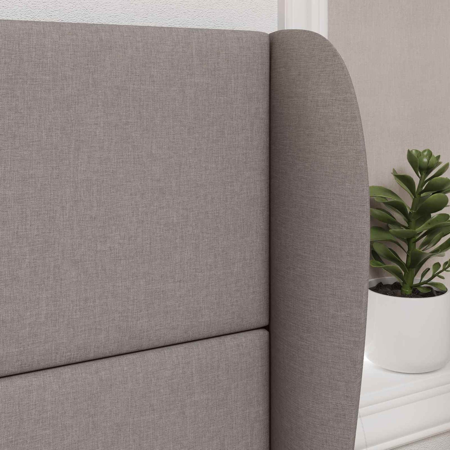 Hovedgærdeøre Beige 80 x 23 x 6 cm Stof
