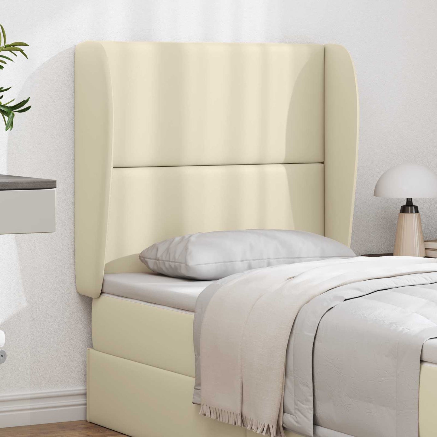 Hovedgærdeøre Creme 80 x 23 x 6 cm PVC