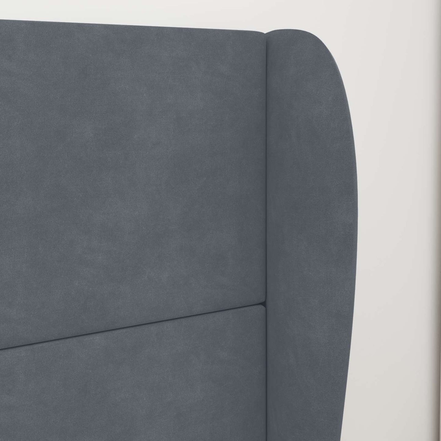 Hovedgærdeøre Dæmpet Grå 80 x 23 x 6 cm Fløjl