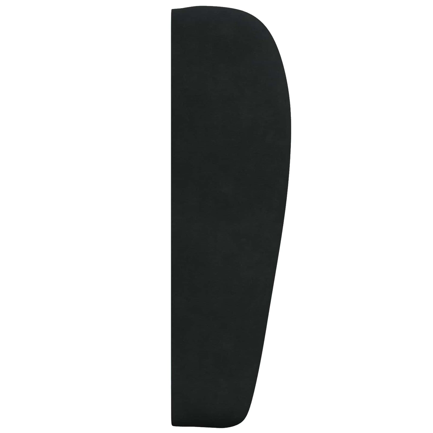 Hovedgærdeøre Sort 80 x 23 x 6 cm Fløjl
