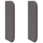 Hovedgærdeøre 2 pcs Grå 40 x 16 x 5 cm Plywood og Faux Læder