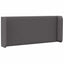 Hovedgærdeøre 2 pcs Grå 40 x 16 x 5 cm Plywood og Faux Læder