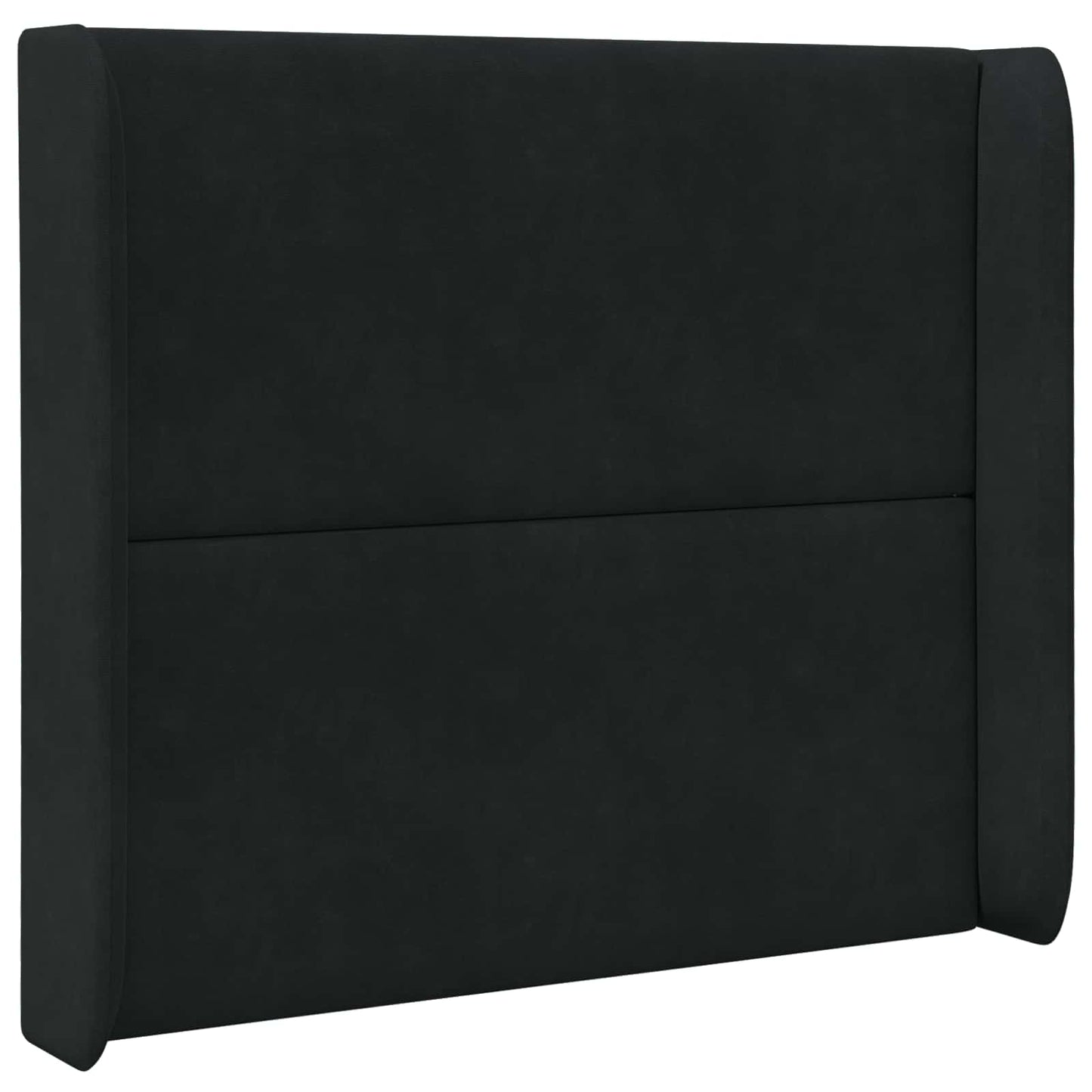 Hovedgærdeøre Sort 80 x 16 x 4 cm Fløjl