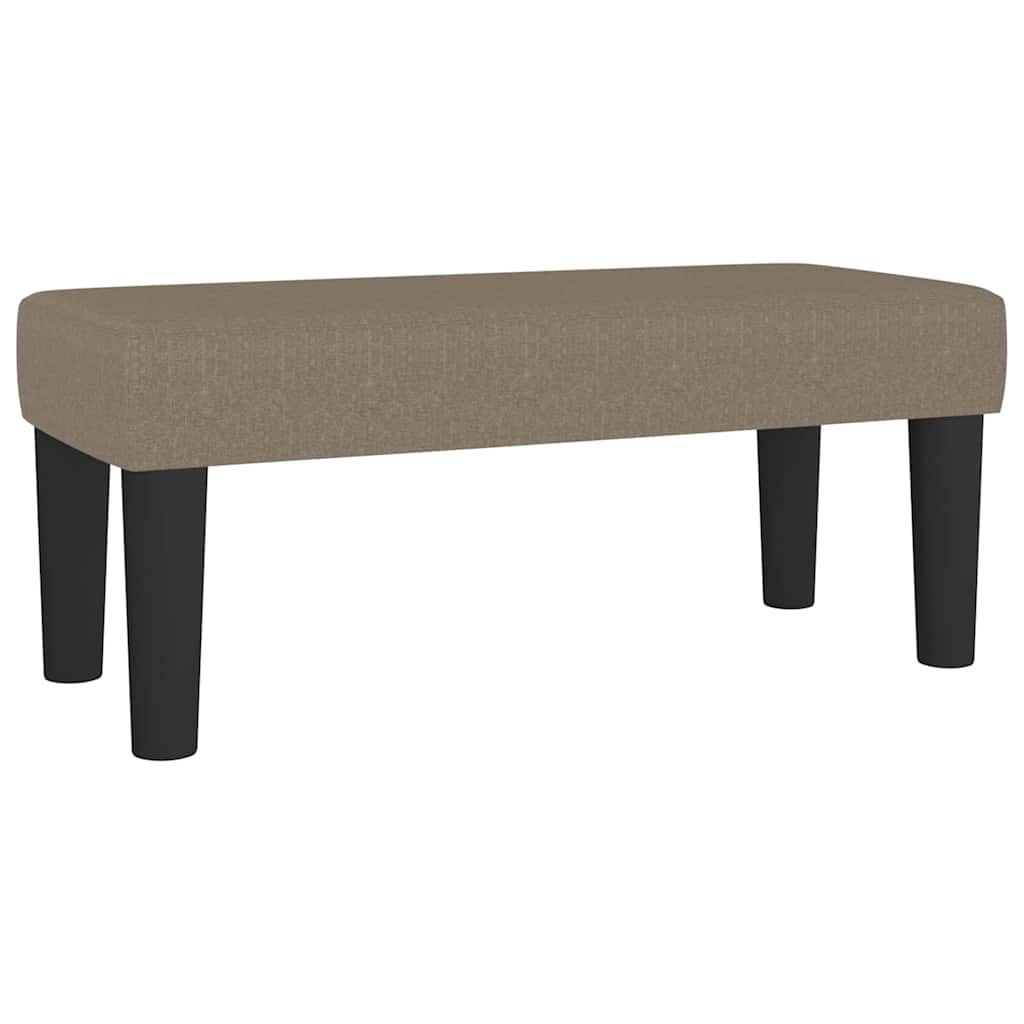 bænk 70x30x30 cm stof gråbrun