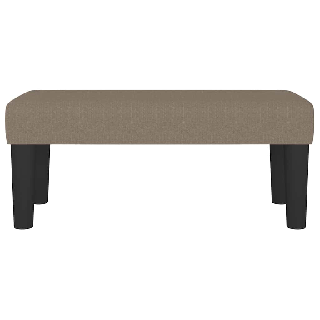 bænk 70x30x30 cm stof gråbrun
