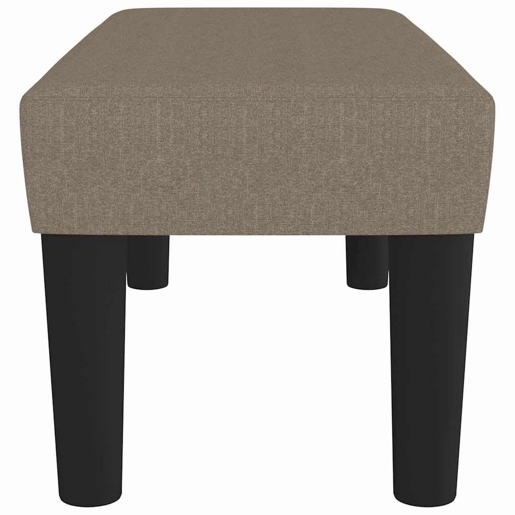bænk 70x30x30 cm stof gråbrun
