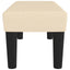 bænk 70x30x30 cm stof cremefarvet