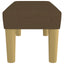 bænk 70x30x30 cm stof brun