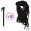 oppustelig julemand med LED-lys 820 cm