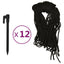 oppustelig snemand med LED'er 630 cm