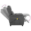Massagestol med pude Lysegrå 93.5 x 67.5 x 101.5 cm Stof