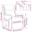 Massagestol med pude Sort 93.5 x 67.5 x 101.5 cm Stof