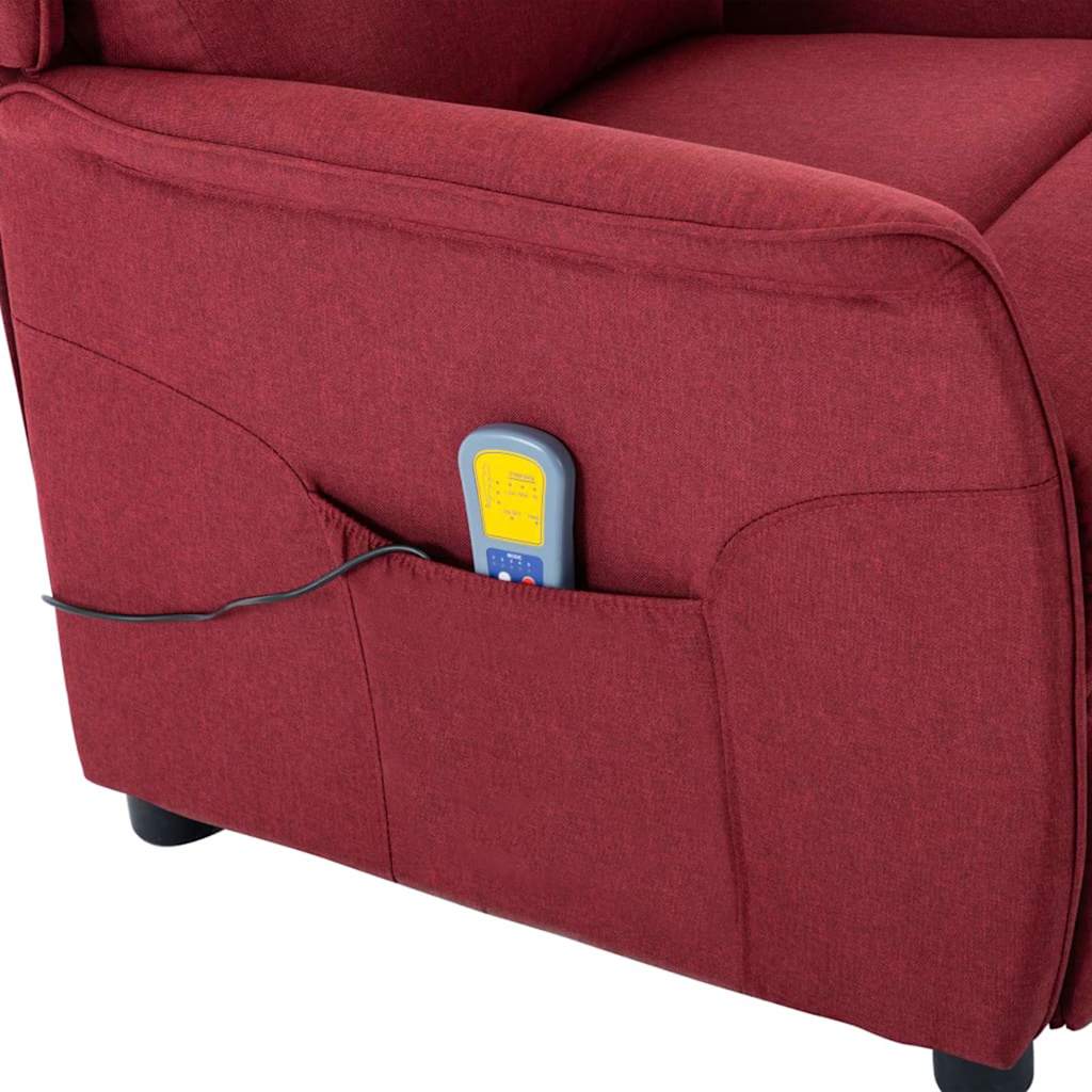 Massagestol med pude Vin 93.5 x 67.5 x 101.5 cm Stof