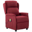 Massagestol med pude Vin 93.5 x 67.5 x 101.5 cm Stof
