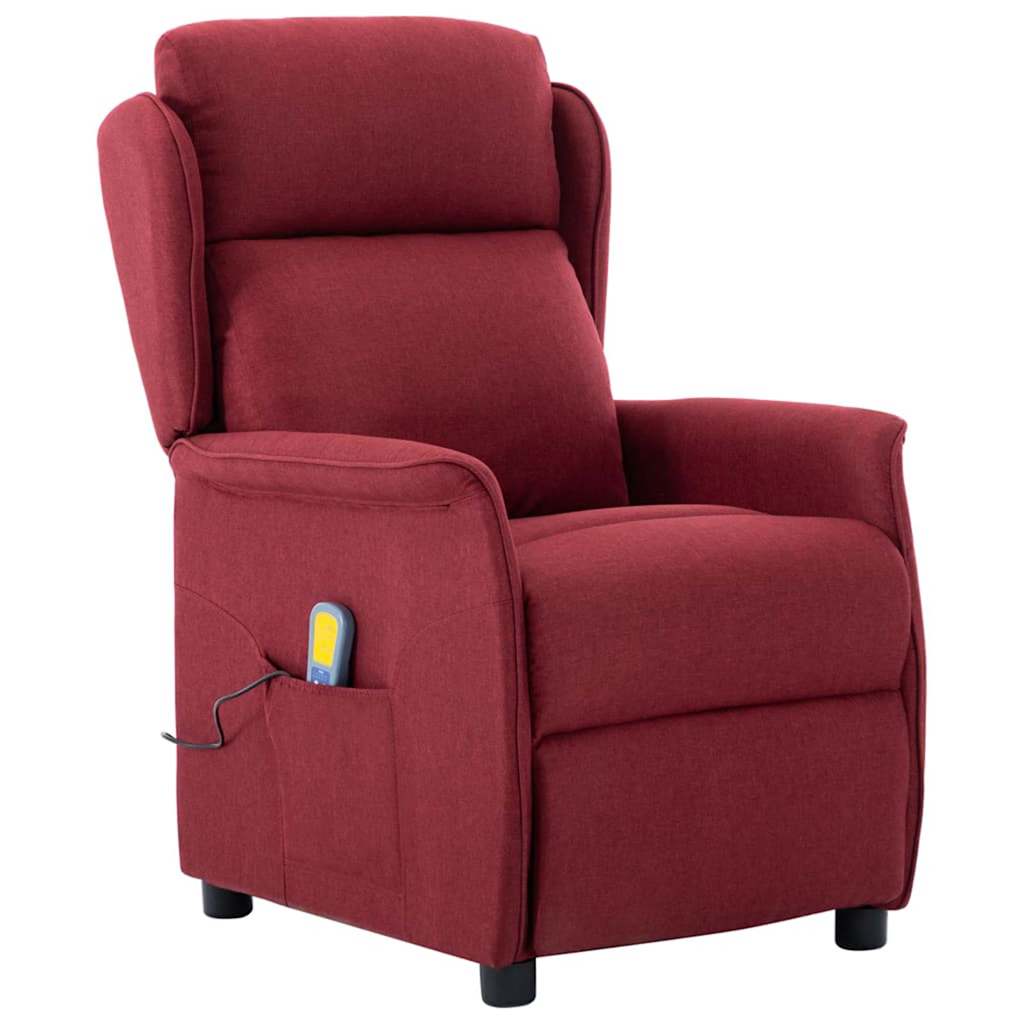 Massagestol med pude Vin 93.5 x 67.5 x 101.5 cm Stof