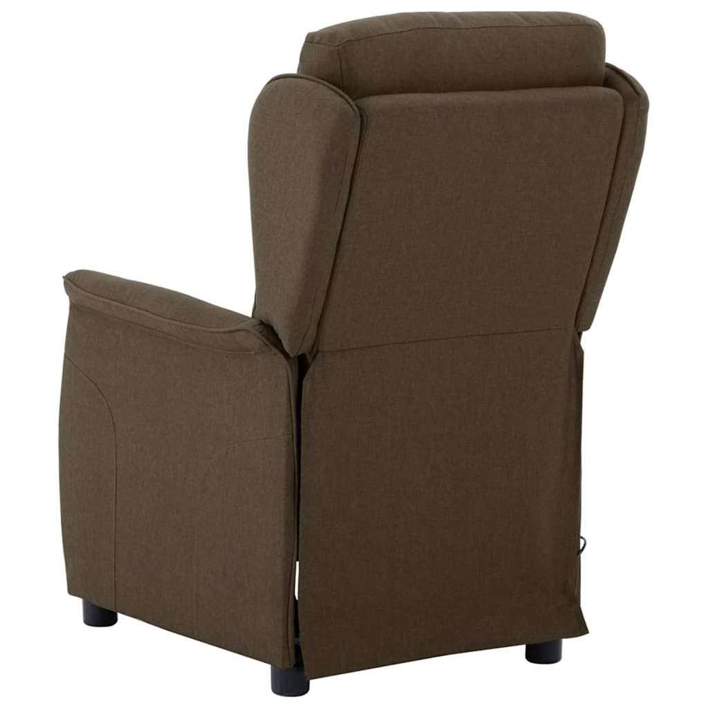 Massagestol med pude Brun 93.5 x 67.5 x 101.5 cm Stof