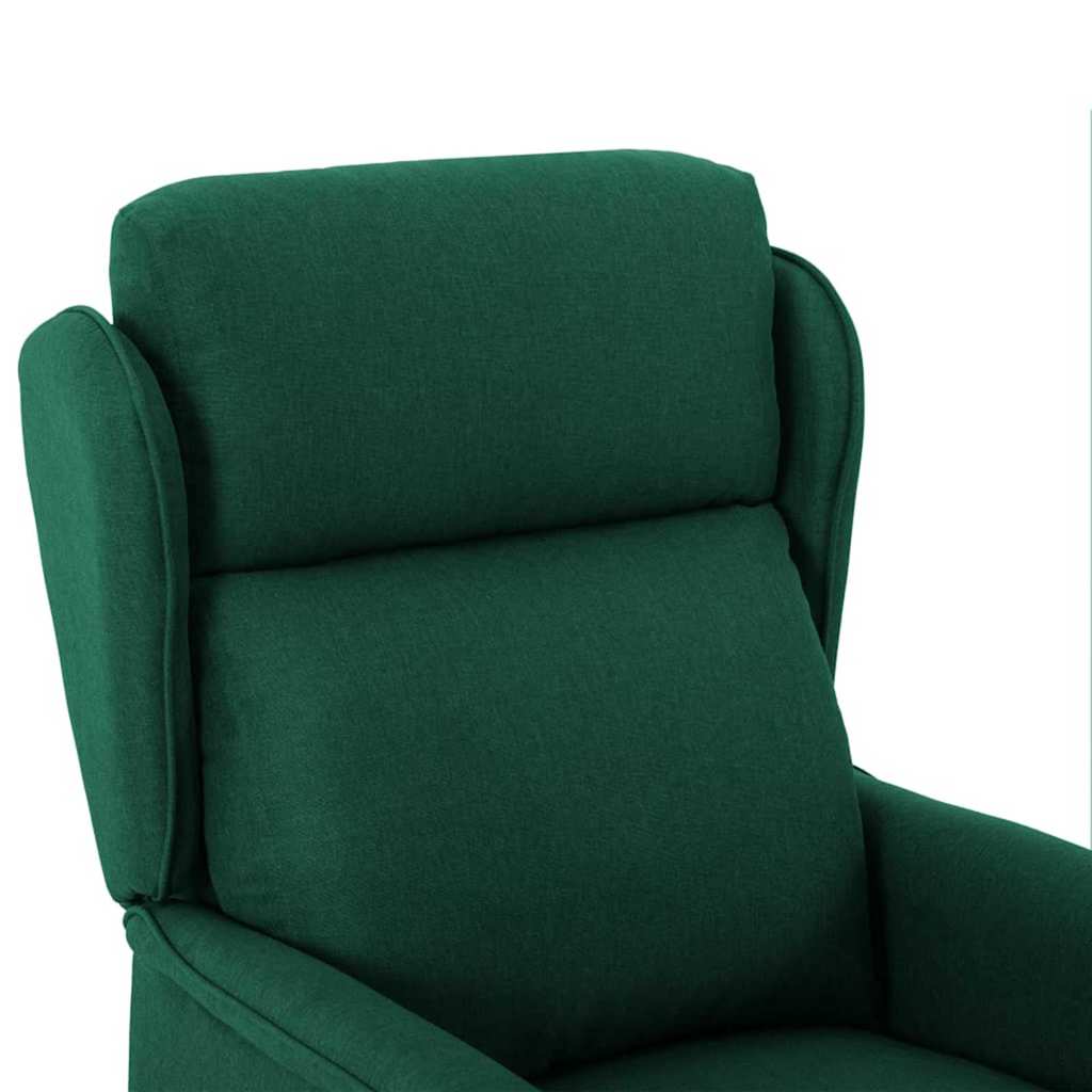 Massagestol med pude Mørkegrøn 93.5 x 67.5 x 101.5 cm Stof