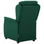 Massagestol med pude Mørkegrøn 93.5 x 67.5 x 101.5 cm Stof