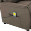 Massagestol Gråbrun 93.5 x 67.5 x 101.5 cm Stof