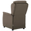 Massagestol med pude Gråbrun 93.5 x 67.5 x 101.5 cm Stof