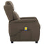 Massagestol med pude Gråbrun 93.5 x 67.5 x 101.5 cm Stof