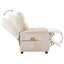 Massagestol Creme 93.5 x 67.5 x 101.5 cm Stof