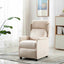 Massagestol Creme 93.5 x 67.5 x 101.5 cm Stof