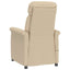 Massagestol Creme 96.5 x 70.5 x 95 cm Mikrofiber