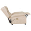massagestol stof cremefarvet
